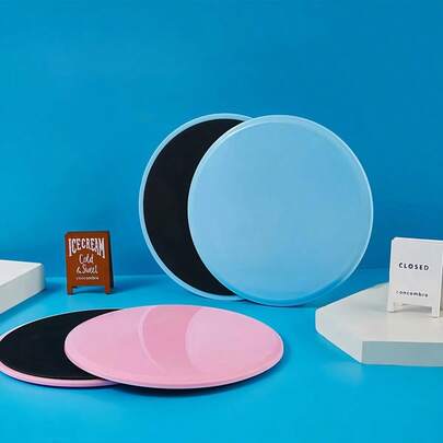 1 Paar Fitness Skateboard, Bauch-Kern-Übungs-Skateboard, Pilates Yoga Übungs-Skateboard