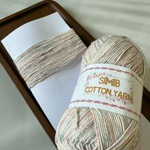 3 Batches Of 50G All Cotton Spray Dyed Yarn [3616] - All Cotton Thread, Handmade Knitting & Crochet Material, Vibrant Dopamine Colors, Suitable For Hats, Scarves And Other Handicrafts. Each Batch Is Approx. 160m ± 177 Yards