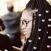 10/20/30/50/100/200 件混色大孔玻璃珠，混合银和铜珠，DIY 珠宝制作，项链手链珠宝用品