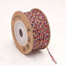 25m/Rollo de cuerda retorcida premium hecha a mano, cordón de cáñamo colorido, hilo para manualidades, cuerda trenzada DIY de 1.0mm, cordón para tejer pulseras, hilo con cuentas DIY para borlas - 1,0 mm 25 m/rollo - Ver 10