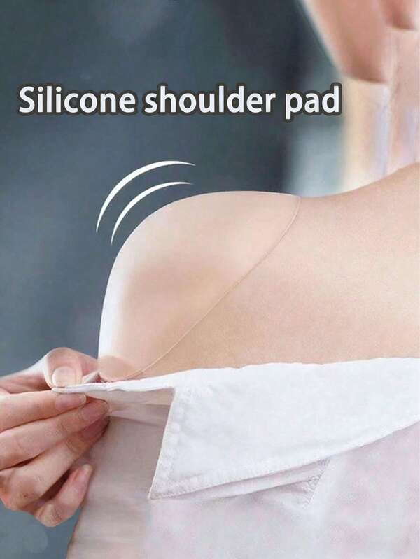 Almohadillas antideslizantes para los hombros de las mujeres, almohadillas para los hombros de silicona para ropa de mujer, almohadillas antideslizantes para empujar los hombros, realzadoras invisibles y transpirables, reutilizables, almohadillas de silicona invisibles para los hombros, adecuadas para vestidos, camisetas y suéteres
