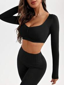 In My Nature Damen einfarbiges Reißverschluss-Vorder Lässig Fitness Sport Tank Top, Workout Tank Top