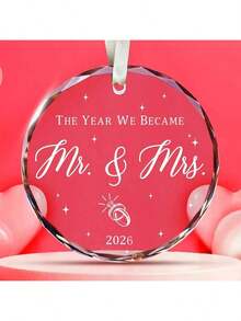 Acrylic Hanging Wedding Gifts - Mr And Mrs Gifts - 2025 Couples Wedding Gifts, Future Mr And Mrs Gifts - First Wedding Bridal Shower Gifts - Ideal For Home And Outdoor Garden Decorations, Engagements|Wedding Celebrations|Birthday Gifts|Mother's Day|Decorative Hanging|Transparent Designs, Wedding Decorations,...