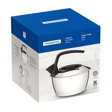 Chaleira Fundo Triplo Aço Inox Cabo Antitérmico 1,5 Litros Tampa com Encaixe Tramontina