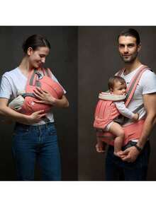 Baby Carrier Bag, Waist Stool, Children's Backpack - Cá hồi - Xem 2