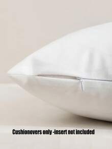1个/2个/4个白色枕套,柔软拉绒枕套,高品质靠垫套,拉链封口,可水洗,可DIY彩绘,适用于沙发、客厅、卧室家居装饰,不含枕芯 - 白色 - 查看 11
