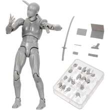 Artists Manikin Action Figure Drawing ModelFigure Model For Sketching Painting Drawing Human Mannequin Body Doll Male Action Figure Grey Male - Con đực cao màu xám - Xem 7