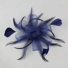 Fascinator Pillbox Hats For Women Feather Flower Church Derby Headband Clip Wedding Tea Party Hat, Mini Cap, Hair Accessories