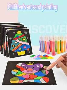 1 Set DIY Manualidades Creativas de Arte Mágico de Dibujos Animados, Incluye de Colores Múltiples y 12/24 Tableros de Pintura, Temas de Vehículos y Animales, Regalo Ideal para Cumpleaños o Fiesta