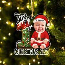 Personalized Baby Photo Ornament: First Christmas Keepsake,Christmas Gift,Christmas Ornaments.,Office Decor,Elegant Living