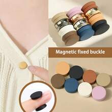1Pair/2/4Pairs Flat Colorful Magnetic Clasp Veil Scarf Clip, Shawl Brooch Windbreaker Shawl Multi-Functional Anti-Slip Magnetic Clasp