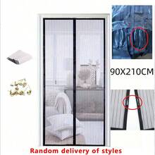 1 Set Magnetic Screen Door, Self-Sealing Heavy-Duty Mesh Partition - Keeps Bugs Out, Pet & Kid Friendly, Easy To Install, Polyester Material, Indoor Outdoor Use, Indoor Partition | Modern Screen Door | Easy Installation, Screened In Patio Breathable Magnetic Mesh Curtain - Multicolor - View 21
