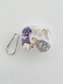 Vỏ tai nghe Bluetooth họa tiết sóng Ukiyo-E Turtle, Vỏ tai nghe họa tiết đại dương, Vỏ tai nghe trong suốt kèm 1 kẹp dây đeo, Tương thích với vỏ , Tai nghe, Vỏ Pro 3, Pro (Thế hệ thứ 2), 3, Pro, 1/2, 4 - Nhiều màu - Xem 11