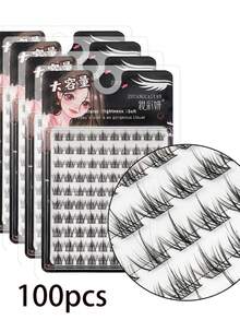 1 Stück Falsche Wimpern Trilogie Kleine Teufel Falsche Wimpern Einzelbüschel Natürliche Weizenähren Transplantation Wimpern