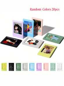 1/2/4/10pcs 3-Inch Suitable For Mini Classic Upright Photo Frame, Simple Colorful Creative Photo Frame Stand, Party/Holiday Gift (Magnet Not Included) - Multicolor - View 44