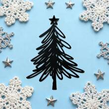 1 pieza Letrero de pared navideño, Decoración de pared metálica de árbol de Navidad, Arte de pared metálico navideño, Mejor regalo de Navidad, Decoración de jardín, patio y porche, Adornos navideños, Decoración del hogar, Decoraciones navideñas, Decoración de habitación de invierno