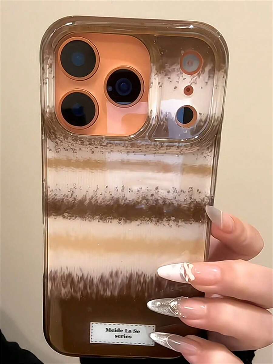 Cute Autumn Maillard Splicing Phone Case Compatible With IPhone 17 Pro Max 17 Pro 17 16 Pro Max 16 Pro 16 15 Pro Max 15 Pro Max 15 Pro 15 Pro Max 14 Pro 13 Pro Max 13 Pro 13 12 Pro Max 12 Pro 12 11 Protection Cover Shell