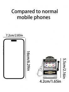 1 buc mini amuzant drăguț norocos fructe breloc pandantiv mașină de filat joc slot machine mic norocos tragere pandantiv cuplu breloc bibelouri mașina breloc cheie lanyard geantă farmecul breloc accesorii breloc pentru rucsac cadou de ziua de naștere cadou pentru prieten.