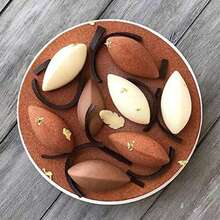 Sea Shells Mousse Mold,Olive Shaped Mold For Fondant Cake Decoration French Dessert Truffle Pudding Jelly Cheesecake (12-Cavity)