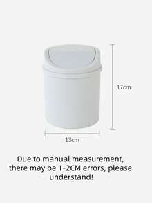 迷你垃圾桶，带盖小垃圾桶，办公桌垃圾桶，办公桌垃圾桶，翻盖设计，防止异味外泄，用于存放桌面上的果皮和剪纸，保持整洁，适用于浴室，家庭书桌，茶几，办公室，客厅，书房，开学季使用塑料办公桌垃圾桶，用于存放桌面上的果皮和剪纸，保持整洁， - 彩色 - 查看 10