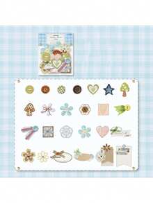 MOCARD 50 miếng/gói miếng dán trang trí thủ công cổ điển, nghệ thuật dán nhãn thẩm mỹ sáng tạo, vật liệu thủ công trang trí cắt dán DIY, quà tặng ngày lễ, đồ dùng học tập làm sổ lưu niệm cá nhân hóa - Xem 10