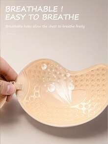 4/2/1 Pack Strapless Adhesive Bra Silicone Mango Cup Bra Breast Petals, Breathable For Small Bust, Lift And Gather, Invisible Backless Bra For Dresses, Gowns And Lingerie - Multicolor - View 3