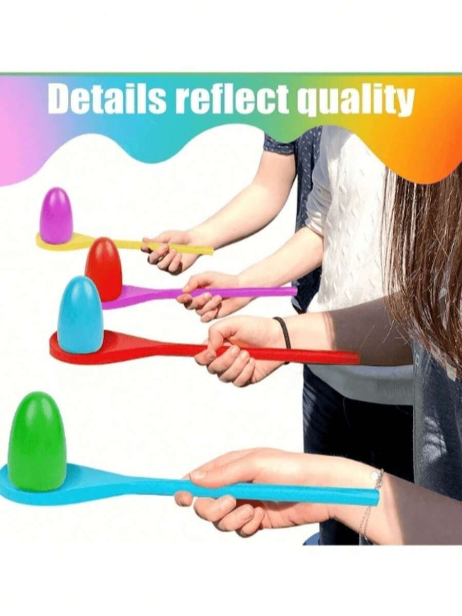 Sportliche Wettbewerbs-Eiertrage-Balance-Ball-Laufspiel-Spielzeuge, Balance-Löffel, sensorische Integrationsübungsausrüstung, Outdoor-Bewegungsspiel