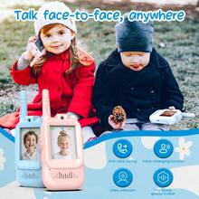 2个儿童对讲机玩具 - 远距离通讯，无需网络，带摄像头，适合3-12岁儿童，室内外均可玩耍，儿童节和圣诞节礼物