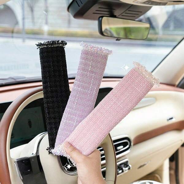 1 peça de capa de ombro para cinto de de carro, elegante e personalizada, proteção confortável, decorativa para mulheres