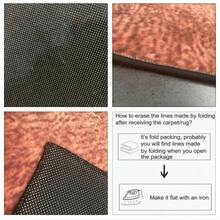 1pc Modern Minimalist Abstract Print Soft Polyester Rug, Waterproof Bent Crafted, Suitable For Bedroom, Porch, Indoor, Reversible As Bedroom Floor Mat - Multicolor - View 10