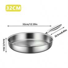 Chảo rán 3 lớp bằng thép không gỉ, phù hợp với mọi loại bếp, làm nóng nhanh và đều, tương thích với bếp từ, có thể rửa bằng máy rửa chén, chống dính, chảo rán nhỏ, chảo rán chống dính có nắp, bộ dụng cụ nấu ăn, chảo rán hình tổ ong, dụng cụ nhà bếp hiện đại, chảo rán thời trang, chảo rán chất lượng cao, dụng cụ nấu ăn bền bỉ, dụng cụ nhà bếp đa năng, chảo rán chống dính, dùng cho đầu bếp chuyên nghiệp, nấu ăn hàng ngày. - Bạc - Xem 14