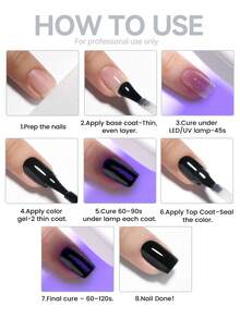 ZIMOOM 12毫升果冻凝胶指甲油，半透明自然色，果冻白指甲油，可卸除，UV/LED美甲灯适用，适合在家美甲沙龙或美甲店使用，女士礼物