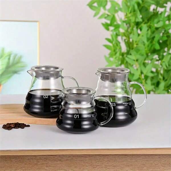 1 pieza Cafetera de Vidrio Premium Grueso con Diseño de Nube - Vidrio Borosilicato, Apto para Cafeterías y Uso Doméstico - Accesorios de Cocina y Comedor - Regalo Perfecto para Nuevos Propietarios de Vivienda y Amantes de la Gastronomía