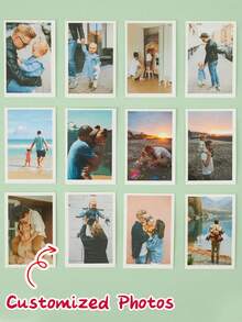 个性化照片打印 - 定制周年纪念日和情人节礼物（送给他/她）| 可选数量：1张、5张、10张 | 送给男友、女友、挚友的独特浪漫礼物 | 生日、周年纪念日的温馨礼物 | 可直接装裱的爱情故事艺术作品。送给她的礼物，送给他的礼物，情侣照片，圣诞礼物，圣诞装饰 - 多色 - 查看 6