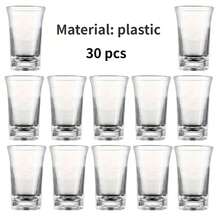 6 piezas de vasos acrílicos pequeños, adecuados para bares, pubs, clubes, restaurantes y uso doméstico - excelentes para servir bebidas espirituosas, así como bebidas de verano e invierno
