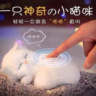 2025 新品 - 宠物猫 - 浪漫喵喵毛绒猫玩具 - 女孩礼物 - 生日、节日、万圣节、圣诞节、礼物