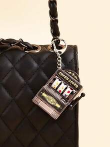 1 buc mini amuzant drăguț norocos fructe breloc pandantiv mașină de filat joc slot machine mic norocos tragere pandantiv cuplu breloc bibelouri mașina breloc cheie lanyard geantă farmecul breloc accesorii breloc pentru rucsac cadou de ziua de naștere cadou pentru prieten.