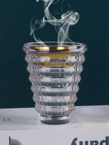 1 Peça/1 Conjunto de Queimador de Aromaterapia de Vidro Transparente Leve e Luxuoso, Queimador de Incenso de Estilo Árabe do Oriente Médio, Pode Ser Usado Como Difusor ou Queimador de Aromaterapia, Para Decoração Doméstica, Quarto, Sala de Estar (Como Peça Central), Escritório, Espaço de Yoga e Festas, Criando uma Atmosfera Elegante