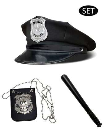 Men's Hat Set, Cap Set, Costume Cosplay Combination, Cosplay Cap, Badge, Combination, Cosplay Props, Cosplay For Daily Gathering, Party, Festival Activities, Costume Combination, Happy Rhythm