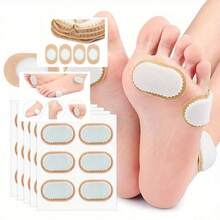 6 plasturi, plasturi ovali din spumă pentru bătături, plasturi anti-fricțiune pentru bătături la picioare