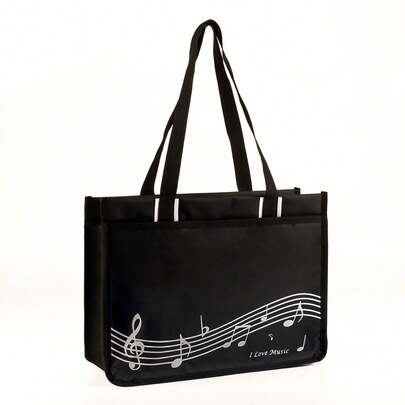 单肩包，防水尼龙，多种颜色可选，大容量钢琴练习包，音符钢琴辅导手提包