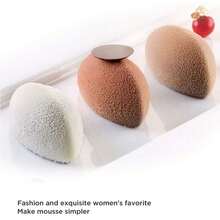 Sea Shells Mousse Mold,Olive Shaped Mold For Fondant Cake Decoration French Dessert Truffle Pudding Jelly Cheesecake (12-Cavity)