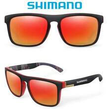 SHIMANO Ochelari de soare polarizați SHIMANO cu protecție UV400 pentru bărbați și femei, potriviți pentru activități în aer liber, vânătoare, pescuit, condus, ciclism, disponibili cu husă