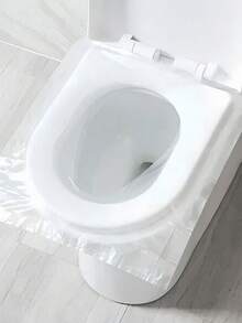 1/10/20 قطعة أغطية مقعد المرحاض القابلة للتخلص منها، صحية، مقاومة للماء، محمولة - ضرورية للطائرة والفندق والتخييم والسفر، أغطية مقعد المرحاض الصحية، لوازم الحمام