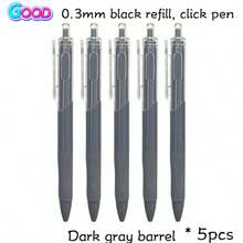 5/3/2/1 0.5mm Pressurized Ballpoint Pen, White Barrel, Black Ink (Black Ink Color), Exam Pen. Recommended By Influencers, Simple High Cost-Effective Pressurized Neutral Ballpoint Pen. Back-To-School Essential. Smooth Writing. Suitable For Office, Study, Note-Taking, Writing, And Exams, Back-To-School Supplies, Popular Ballpoint Pen For Students And Office Workers. - Multicolor - View 16