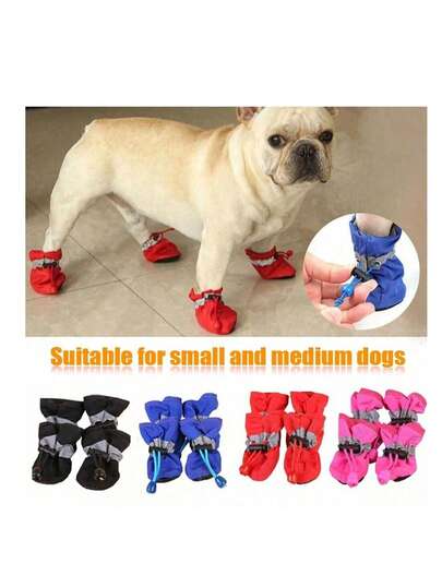 Zapatos para perro ultraligeros y transpirables mejorados - Zapatos para mascotas de tela ligera con material ultrafino, ideales para uso en interiores y exteriores, resistentes a arañazos, lavables y reutilizables. Perfectos para perros pequeños y medianos, fáciles de poner