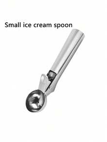 3 piezas Cuchara para helado de acero inoxidable, Tallador de bolas de fruta, Tallador de bolas de sandía, Cuchara para fruta - Plata - Ver 6