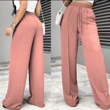 Youth Wide-Leg Pants With Elastic Pocket, Blogger Fashion 2025 - Màu hồng gỉ - Xem 4
