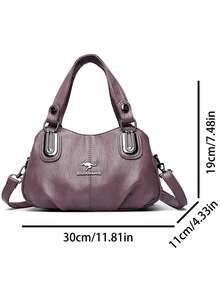 Bolsos de lujo para mujer 2025, bolso cruzado de gran capacidad, bolso de hombro de marca de moda, suave bolso de mensajero de cuero para damas