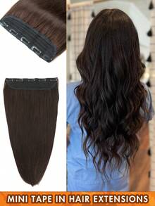 1 Peça Aplique de Cabelo Humano Remy Clipe-In 3/4 Loiro Marrom Preto 100% Cabelo Humano Brasileiro 12 Polegadas - 24 Polegadas 5 Extensões de Cabelo com Clipe Sem Costura Cabelo Natural Liso Perfeito para Extensões de Cabelo Longo, Cabelo Texturizado Natural Acessórios de Cabelo Peça de Cabelo Humano Destaques Victoria Secret Sem Necessidade de Cola